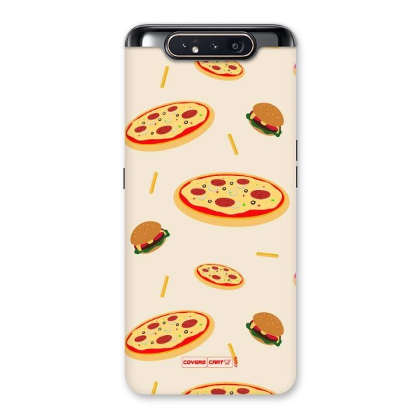 Pizza and Burger Love Back Case for Galaxy A80