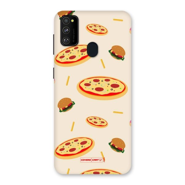 Pizza and Burger Love Back Case for Galaxy M21