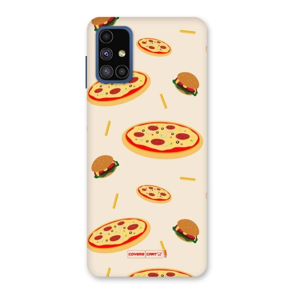 Pizza and Burger Love Back Case for Galaxy M51