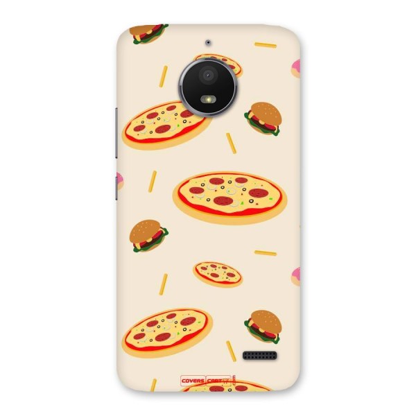 Pizza and Burger Love Back Case for Moto E4