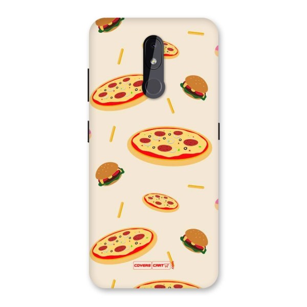 Pizza and Burger Love Back Case for Nokia 3.2