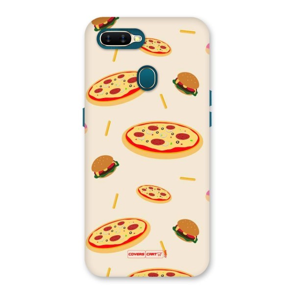 Pizza and Burger Love Back Case for Oppo A12