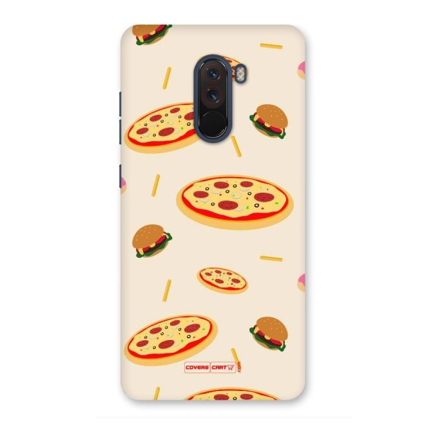 Pizza and Burger Love Back Case for Poco F1