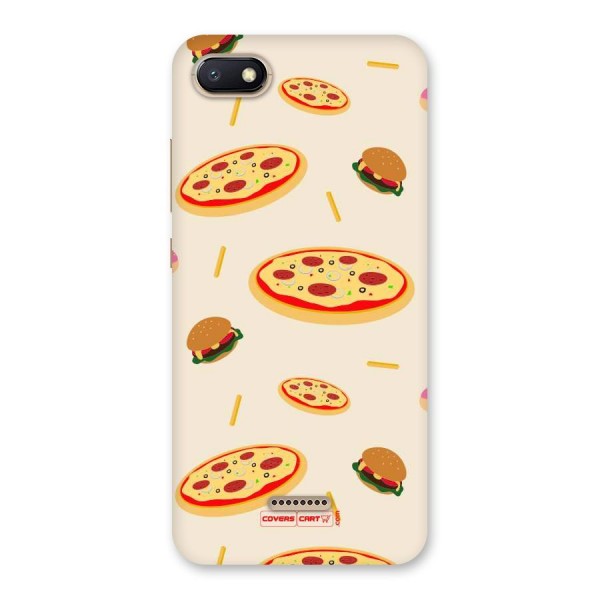 Pizza and Burger Love Back Case for Redmi 6A