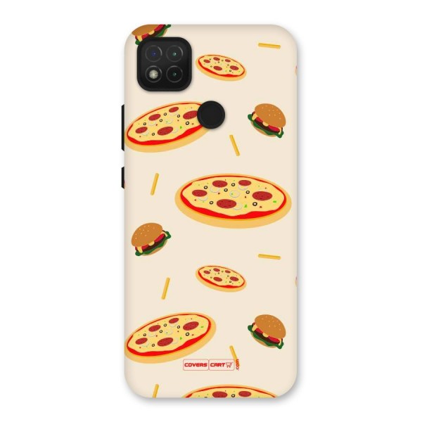 Pizza and Burger Love Back Case for Redmi 9C