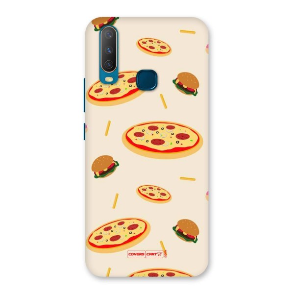 Pizza and Burger Love Back Case for Vivo U10