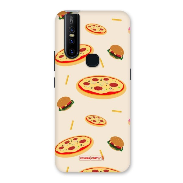 Pizza and Burger Love Back Case for Vivo V15