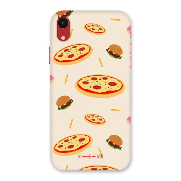 Pizza and Burger Love Back Case for iPhone XR