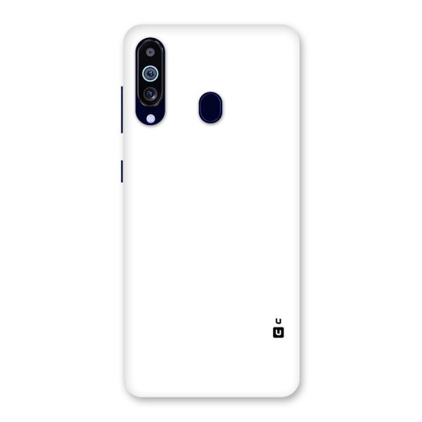 Plain White Back Case for Galaxy A60