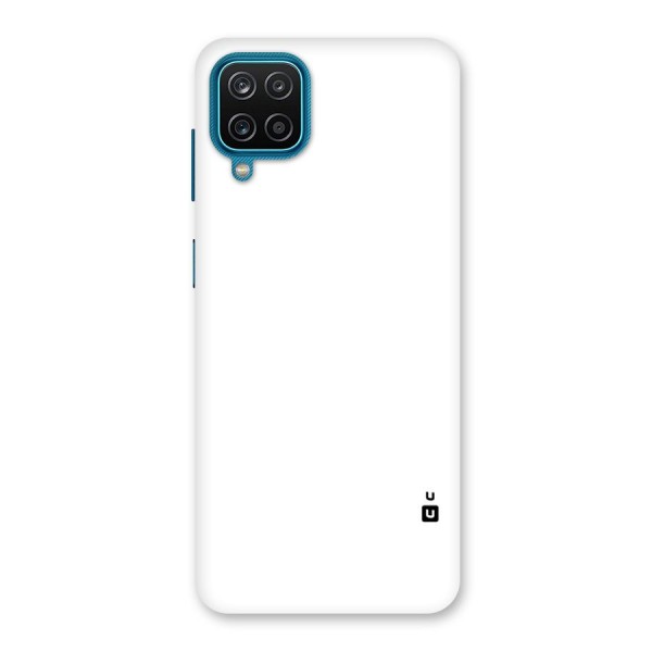 Plain White Back Case for Galaxy M12