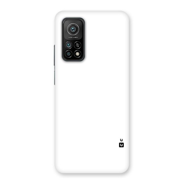 Plain White Back Case for Mi 10T 5G