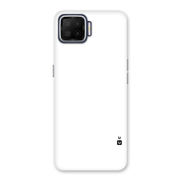 Plain White Back Case for Oppo F17