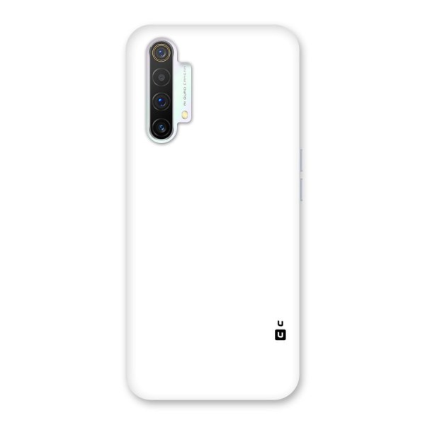 Plain White Back Case for Realme X3 SuperZoom