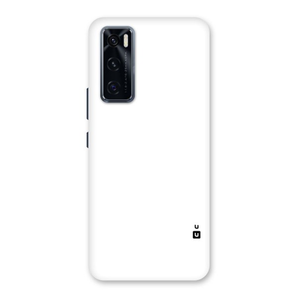 Plain White Back Case for Vivo V20 SE