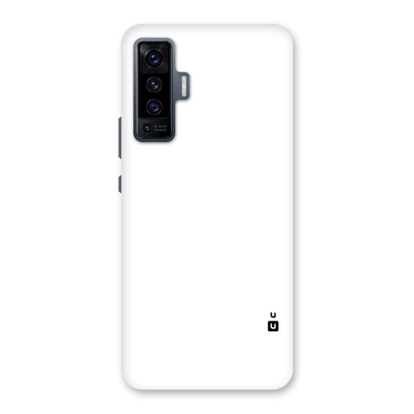 Plain White Back Case for Vivo X50