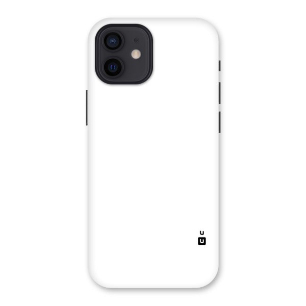 Plain White Back Case for iPhone 12