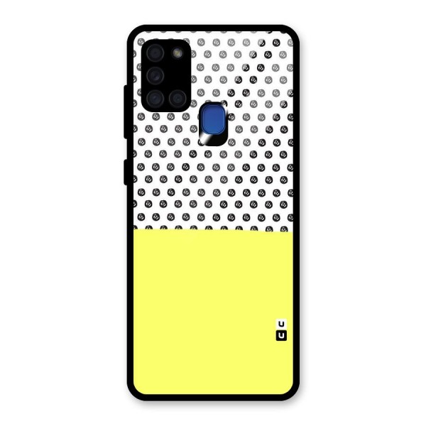 Plain and Pattern Glass Back Case for Galaxy A21s