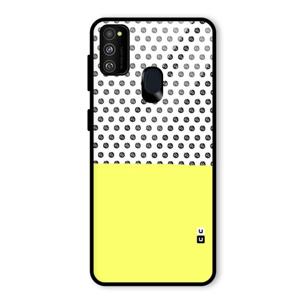 Plain and Pattern Glass Back Case for Galaxy M21