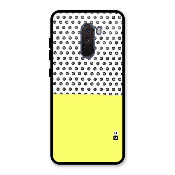 Plain and Pattern Glass Back Case for Poco F1