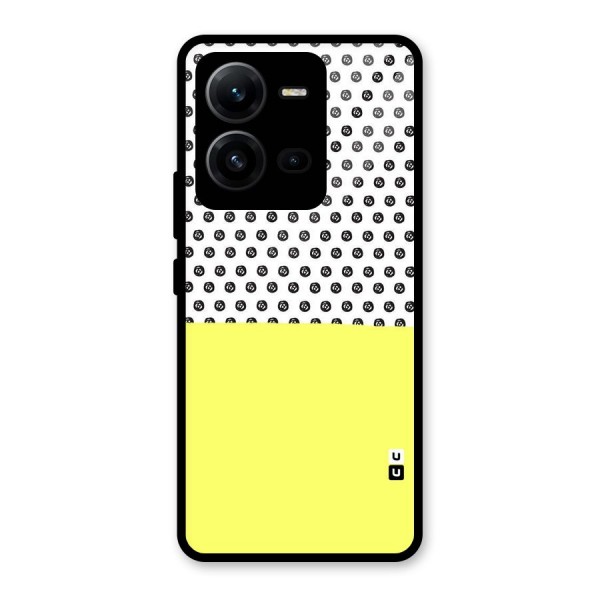 Plain and Pattern Glass Back Case for Vivo V25