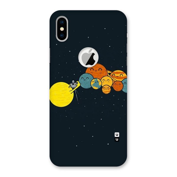 Planet Family Back Case for iPhone XS Logo Cut