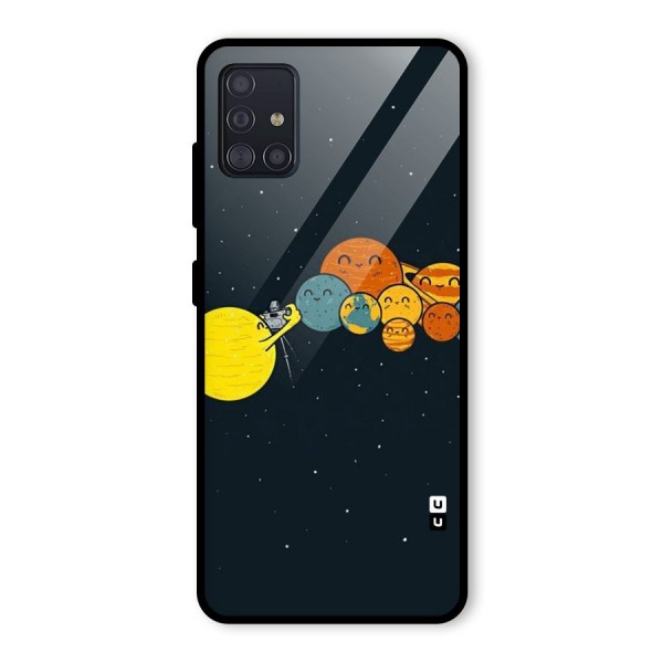 Planet Family Glass Back Case for Galaxy A51