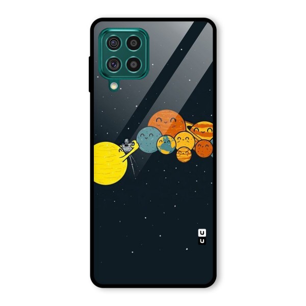 Planet Family Glass Back Case for Galaxy F62