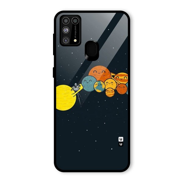 Planet Family Glass Back Case for Galaxy M31