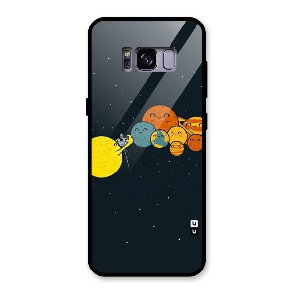 Planet Family Glass Back Case for Galaxy S8