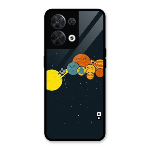 Planet Family Glass Back Case for Oppo Reno8 5G