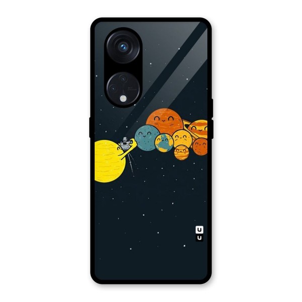 Planet Family Glass Back Case for Reno8 T 5G