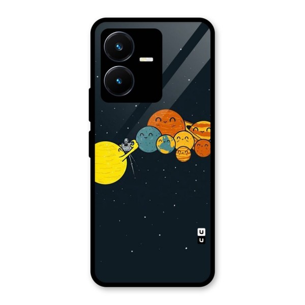 Planet Family Glass Back Case for Vivo Y22