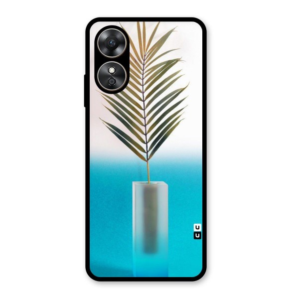 Plant Home Art Glass Back Case for Oppo A17