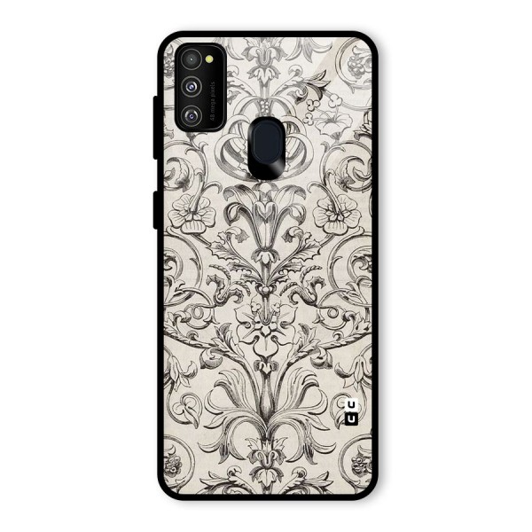 Pleasing Artsy Design Glass Back Case for Galaxy M21