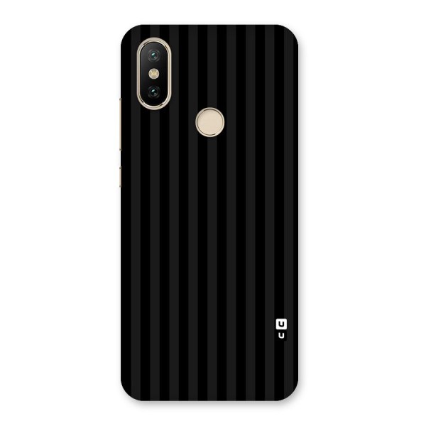 Pleasing Dark Stripes Back Case for Mi A2