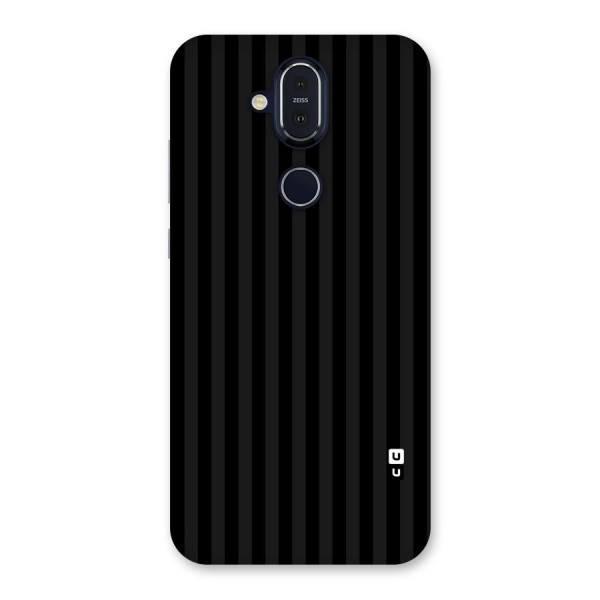 Pleasing Dark Stripes Back Case for Nokia 8.1