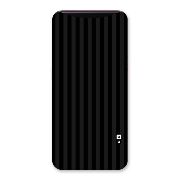 Pleasing Dark Stripes Back Case for Oppo Find X