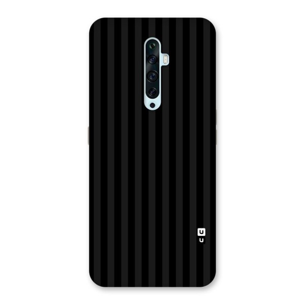 Pleasing Dark Stripes Back Case for Oppo Reno2 F