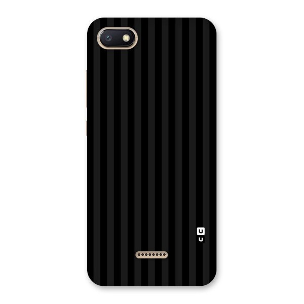 Pleasing Dark Stripes Back Case for Redmi 6A