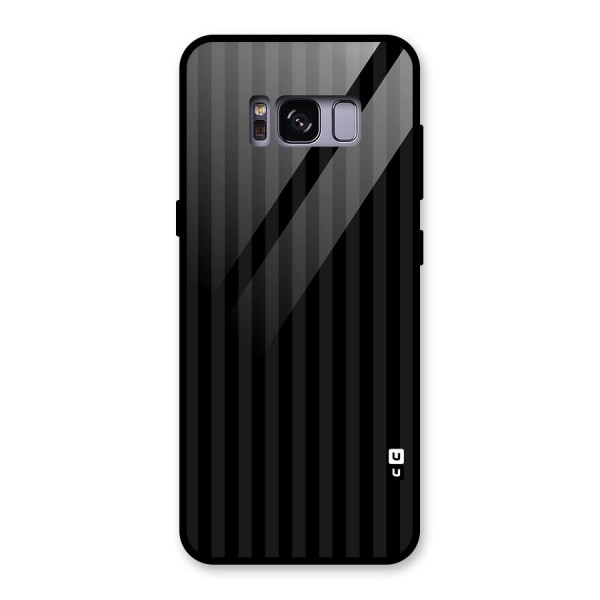 Pleasing Dark Stripes Glass Back Case for Galaxy S8