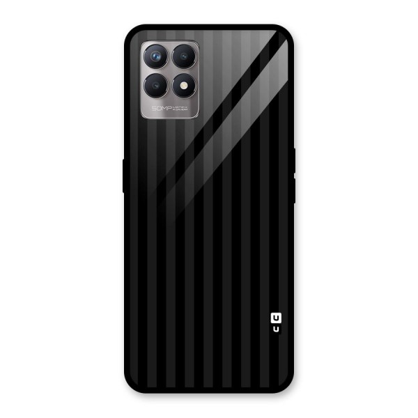 Pleasing Dark Stripes Glass Back Case for Realme 8i