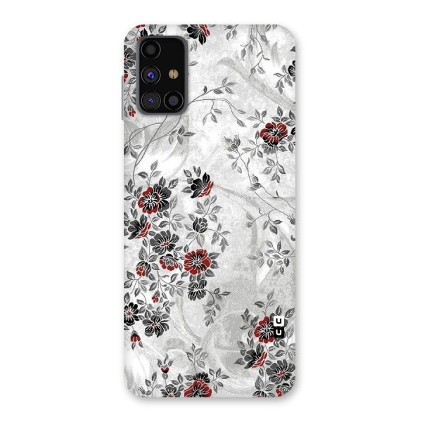 Pleasing Grey Floral Back Case for Galaxy M31s