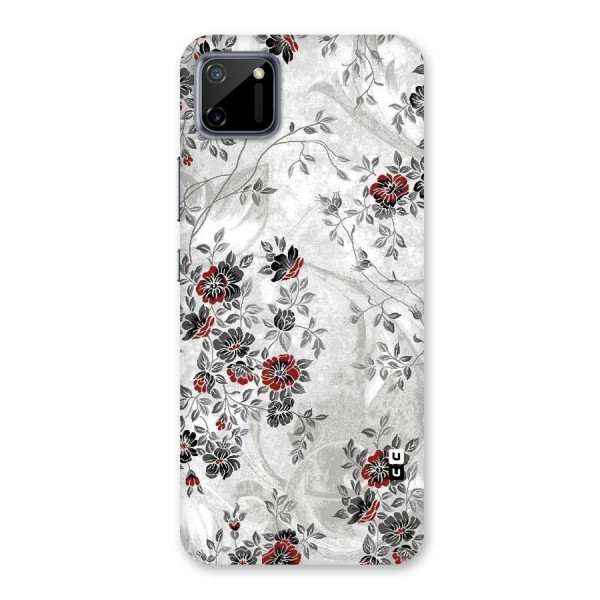 Pleasing Grey Floral Back Case for Realme C11