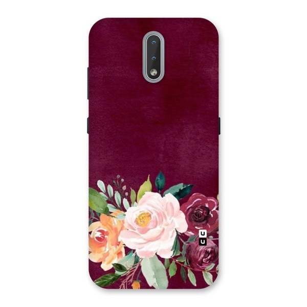 Plum Floral Design Back Case for Nokia 2.3