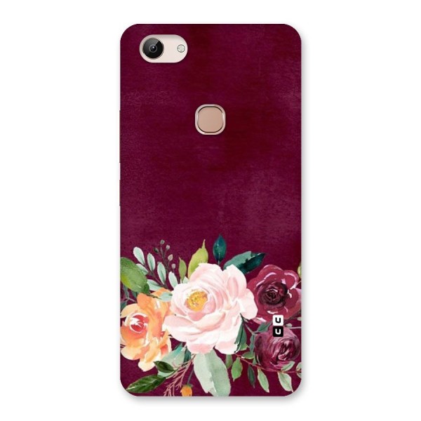 Plum Floral Design Back Case for Vivo Y83