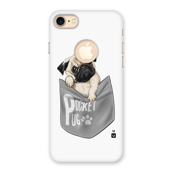 Pocket Pug Back Case for iPhone 8 Logo Cut