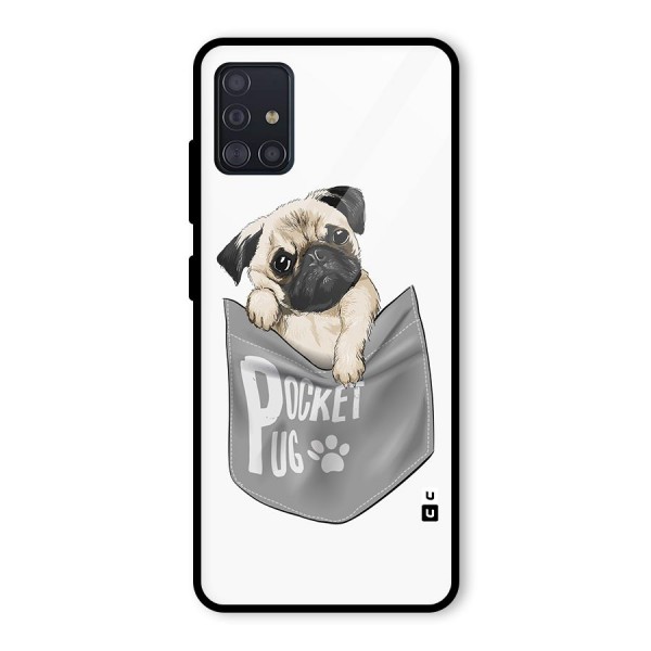 Pocket Pug Glass Back Case for Galaxy A51