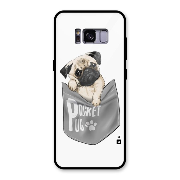 Pocket Pug Glass Back Case for Galaxy S8