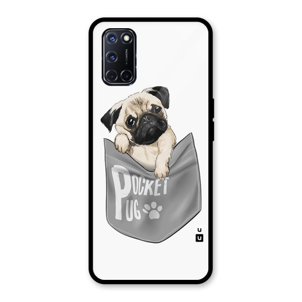 Pocket Pug Glass Back Case for Oppo A52