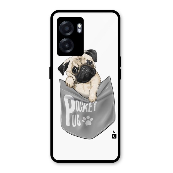 Pocket Pug Glass Back Case for Oppo K10 (5G)